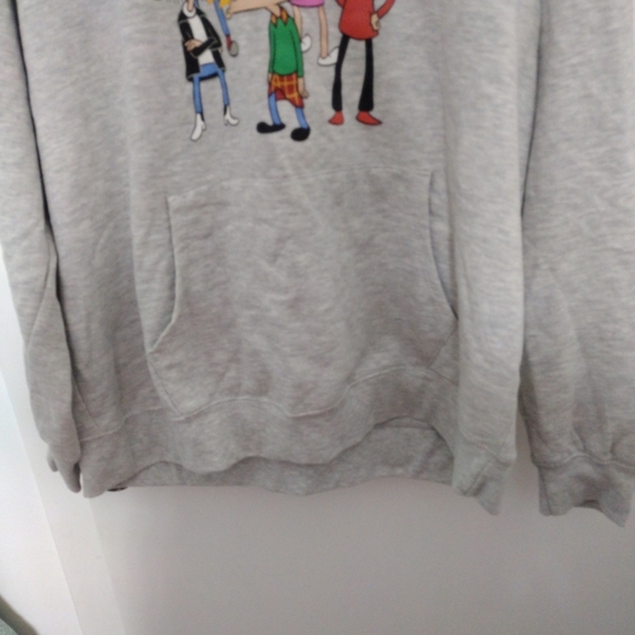 🔥🔥🔥Nickelodeon Hey Arnold Graphic Print Hoodie Unisex XXL Heather Gray - Picture 5 of 5